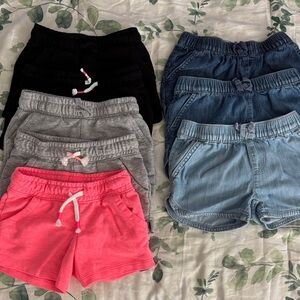 Girls toddler size 5 shorts bundle Target Children’s Place 8 pieces